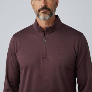 Oakley Men's Maroon Quarter-Zip Jacket